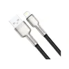 Cablu Alimentare si Date Baseus Cafule Metal Fast Charging USB la Lightning Iphone 2.4A braided 0.25m Negru