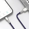 Cablu Alimentare si Date Baseus Cafule Metal Fast Charging USB la Lightning Iphone 2.4A braided 1m Violet