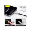 Cablu Alimentare si Date Baseus Cafule Metal Fast Charging USB la Lightning Iphone 2.4A braided 2m Negru