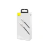 Cablu Alimentare si Date Baseus Cafule Metal Fast Charging USB la Lightning Iphone 2.4A braided 2m Negru