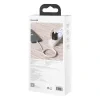 Cablu Alimentare si Date Baseus Cafule Metal Fast Charging USB Type-C la Lightning Iphone PD 20W braided 1m Alb