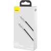 Cablu Alimentare si Date Baseus Cafule Metal Fast Charging USB Type-C la USB Type-C 100W braided 2m Negru