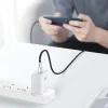 Cablu Alimentare si Date Baseus Cafule Metal Fast Charging USB Type-C la USB Type-C 100W braided 2m Negru