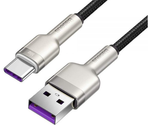 Cablu Alimentare si Date Baseus Cafule Series Fast Charging Data USB la USB Type-C 66W braided 1m Negru thumb