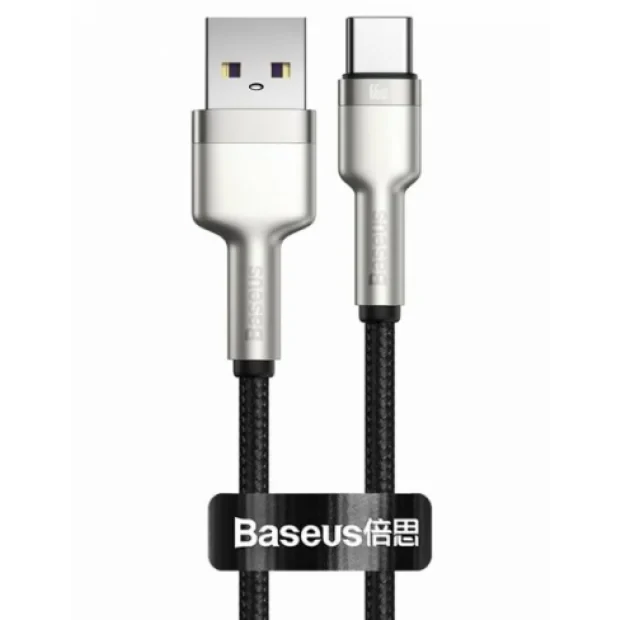 Cablu Alimentare si Date Baseus Cafule Series Fast Charging Data USB la USB Type-C 66W braided 1m Negru