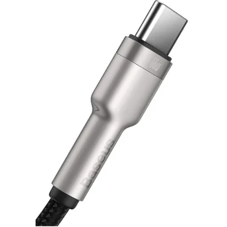 Cablu Alimentare si Date Baseus Cafule Series Fast Charging Data USB la USB Type-C 66W braided 1m Negru