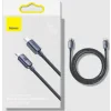 Cablu Alimentare si Date Baseus Crystal Shine Fast Charging Type-C la Lightning Iphone 20W 2m braided Negru