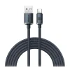 Cablu Alimentare si Date Baseus Crystal Shine Fast Charging USB la USB Type-C 100W 1.2m braided Negru