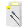 Cablu Alimentare si Date Baseus Crystal Shine Fast Charging USB Type-C la USB Type-C 100W 1.2m braided Negru