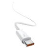 Cablu Alimentare si Date Baseus Dynamic Fast Charging USB Type-C la USB Type-C PD 100W braided 1m Alb