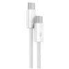 Cablu Alimentare si Date Baseus Dynamic Fast Charging USB Type-C la USB Type-C PD 100W braided 1m Alb