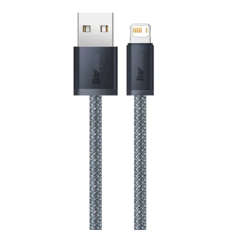 Cablu Alimentare si Date Baseus Dynamic Series Fast Charging USB la Lightning Iphone 2.4A 1m braided Gri