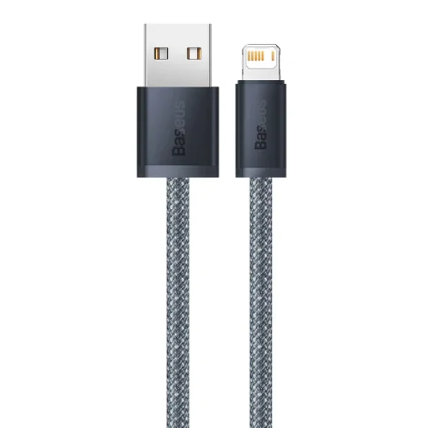 Cablu Alimentare si Date Baseus Dynamic Series Fast Charging USB la Lightning Iphone 2.4A 1m braided Gri