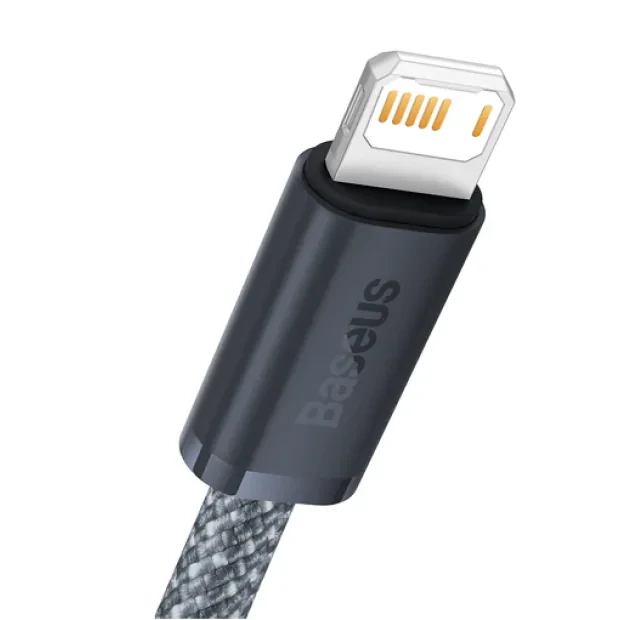 Cablu Alimentare si Date Baseus Dynamic Series Fast Charging USB la Lightning Iphone 2.4A 1m braided Gri