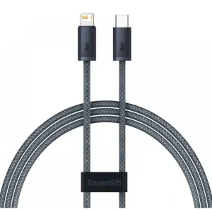 Cablu alimentare si date Baseus Dynamic Series Fast Charging USB Type-C la Lightning Iphone 20W 1m braided Gri
