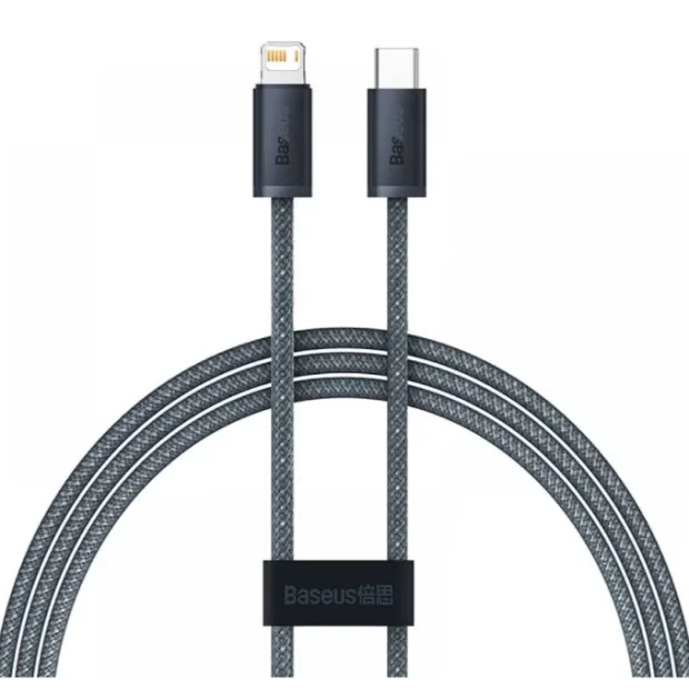 Cablu alimentare si date Baseus Dynamic Series Fast Charging USB Type-C la Lightning Iphone 20W 1m braided Gri
