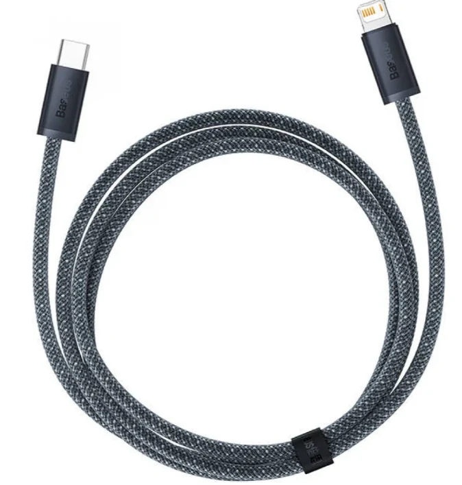 Cablu alimentare si date Baseus Dynamic Series Fast Charging USB Type-C la Lightning Iphone 20W 1m braided Gri thumb