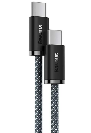 Cablu Alimentare si Date Baseus Dynamic Series Fast Charging USB Type-C la USB Type-C 100W 1m braided Gri thumb