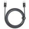 Cablu Alimentare si Date Baseus Dynamic Series Fast Charging USB Type-C la USB Type-C 100W 1m braided Gri