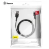 Cablu Alimentare si Date Baseus Halo Fast Charging USB la Lightning iPhone 2.4A brodat LED 1m Negru