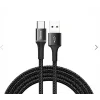 Cablu Alimentare si Date Baseus Halo Fast Charging USB la USB Type-C 2A brodat 2m Negru