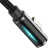 Cablu Alimentare si Date Baseus Legend Elbow Fast Charging USB la Lightning Iphone 2.4A braided 2m Negru