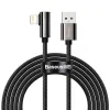 Cablu Alimentare si Date Baseus Legend Elbow Fast Charging USB la Lightning Iphone 2.4A braided 2m Negru