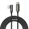 Cablu Alimentare si Date Baseus Legend Elbow Fast Charging USB Type-C la USB Type-C 100W braided 1m Negru