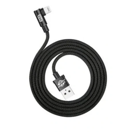 Cablu Alimentare si Date Baseus MVP Fast Charging USB la Lightning iPhone 2A brodat 1m Negru