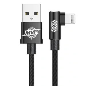 Cablu Alimentare si Date Baseus MVP Fast Charging USB la Lightning iPhone 2A brodat 1m Negru