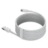 Set 2 x Cablu Alimentare si Date Baseus Simple Wisdom Fast Charging USB la USB Type-C 5A 1.5m Alb