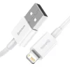 Cablu Alimentare si Date Baseus Superior Fast Charging USB la Lightning Iphone 2.4A 1m Alb