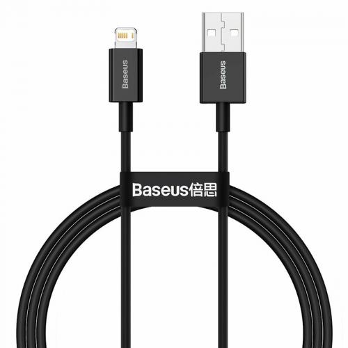Cablu Alimentare si Date Baseus Superior Fast Charging USB la Lightning Iphone 2.4A 1m Negru thumb
