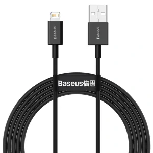 Cablu Alimentare si Date Baseus Superior Fast Charging USB la Lightning Iphone 2.4A 2m Negru