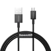 Cablu Alimentare si Date Baseus Superior Fast Charging USB la Micro-USB 2A 1m Negru