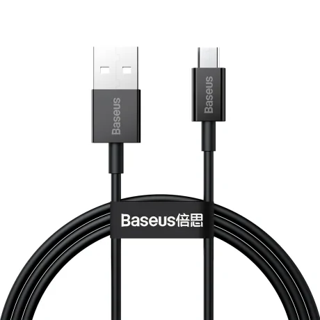 Cablu Alimentare si Date Baseus Superior Fast Charging USB la Micro-USB 2A 1m Negru