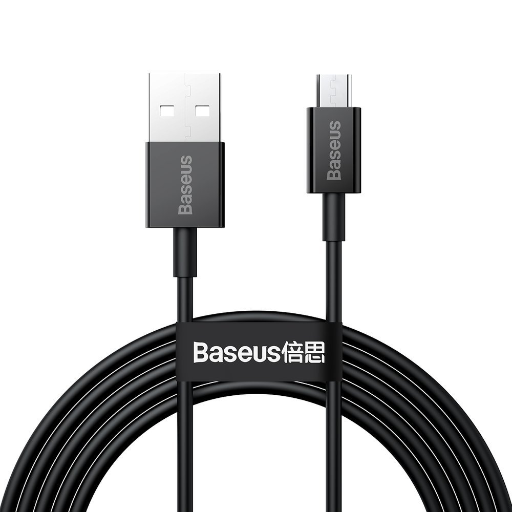 Cablu Alimentare si Date Baseus Superior Fast Charging USB la Micro-USB 2A 2m Negru thumb