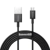 Cablu Alimentare si Date Baseus Superior Fast Charging USB la Micro-USB 2A 2m Negru