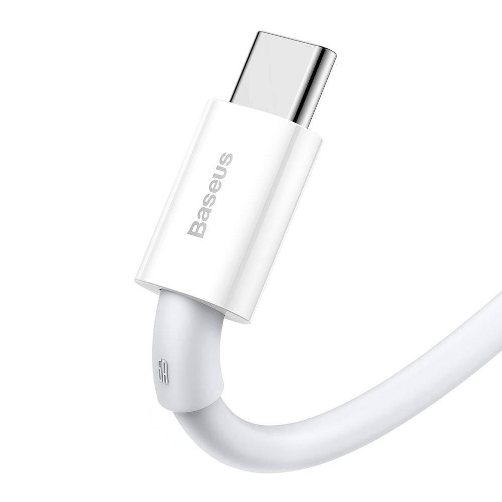 Cablu Alimentare si Date Baseus Superior Fast Charging Data Cable USB la USB Type-C 66W 1m Alb thumb