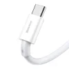 Cablu Alimentare si Date Baseus Superior Fast Charging Data Cable USB la USB Type-C 66W 1m Alb