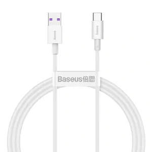 Cablu Alimentare si Date Baseus Superior Fast Charging Data Cable USB la USB Type-C 66W 1m Alb