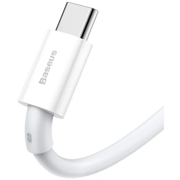 Cablu Alimentare si Date Baseus Superior Fast Charging USB la USB Type-C 66W 2m Alb