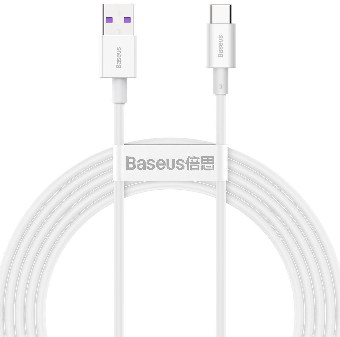 Cablu Alimentare si Date Baseus Superior Fast Charging USB la USB Type-C 66W 2m Alb thumb
