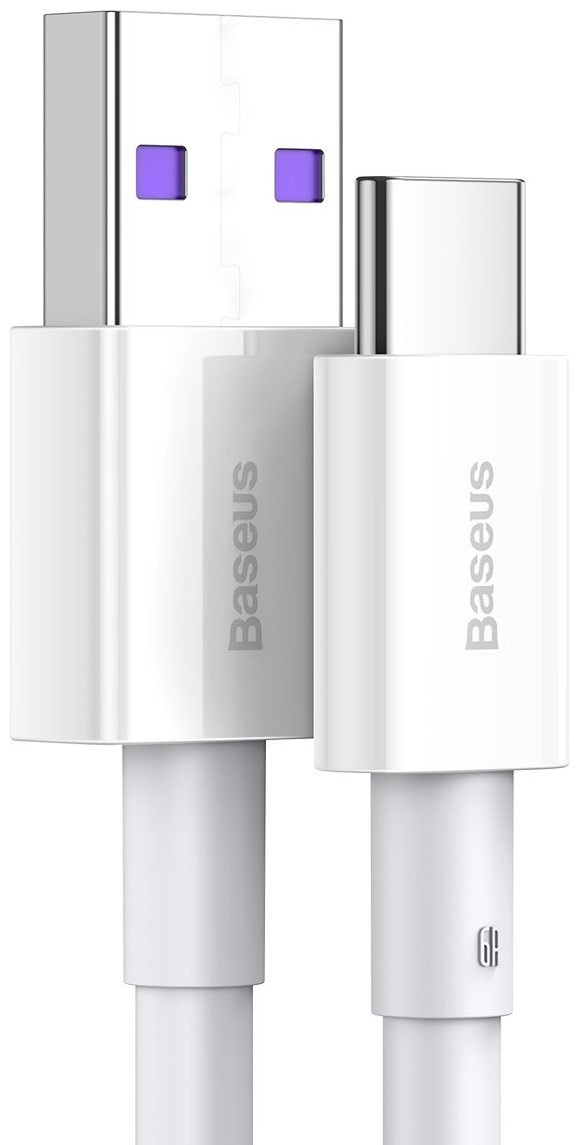 Cablu Alimentare si Date Baseus Superior Fast Charging USB la USB Type-C 66W 2m Alb thumb