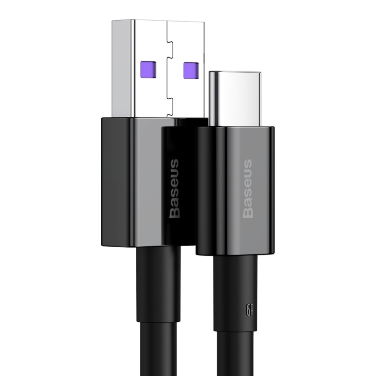 Cablu Alimentare si date Baseus Superior Fast Charging USB la USB Type-C 66W 2m Negru thumb