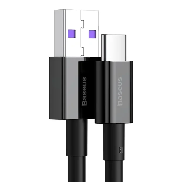 Cablu Alimentare si date Baseus Superior Fast Charging USB la USB Type-C 66W 2m Negru