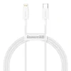 Cablu Alimentare si Date Baseus Superior Fast Charging USB Type-C la Lightning Iphone PD 20W 1m Alb
