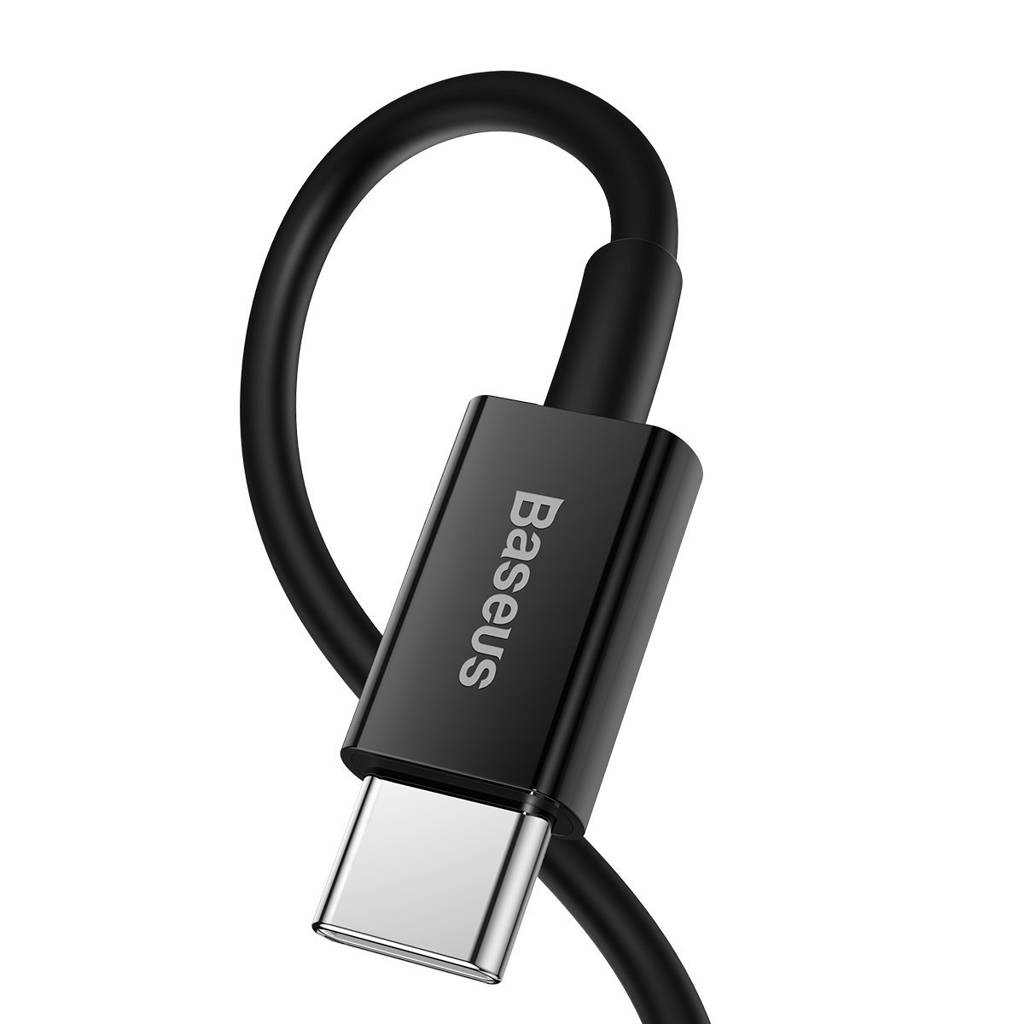 Cablu Alimentare si Date Baseus Superior Fast Charging USB Type-C la Lightning Iphone PD 20W 1m Negru thumb