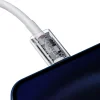 Cablu Alimentare si Date Baseus Superior Fast Charging USB Type-C la Lightning Iphone PD 20W 2m Alb