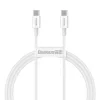 Cablu Alimentare si Date Baseus Superior Fast Charging USB Type-C la USB Type-C 100W 1m Alb
